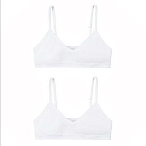 NWT Hanes Girls’ Cami Strap Wire-free Bra (2-pack)